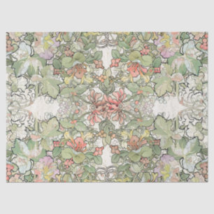Papier Mousseline La rose trémière de Nouveau d'art de Mucha fleurit
