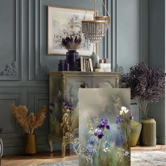 Papier Mousseline La Sagesse de la Muse Iris Pourpre Profond Sage d'