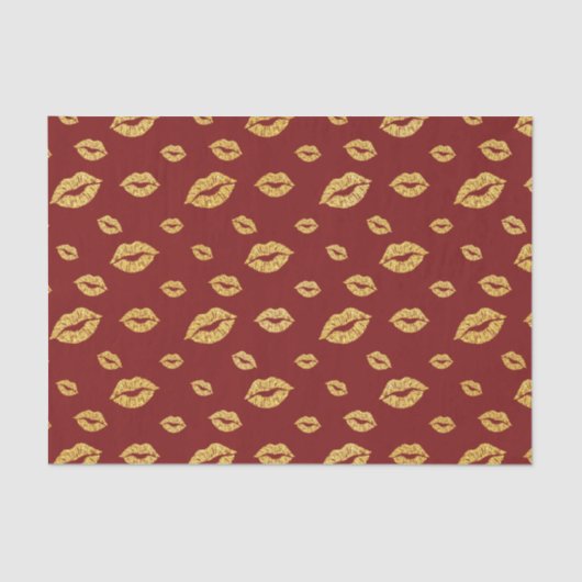 Papier Mousseline La Saint-Valentin Faux Gold Parties scintillant Li (Recto)