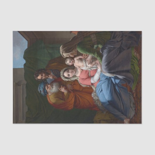 Papier Mousseline La Sainte Famille par Joseph Paelinck (Recto)
