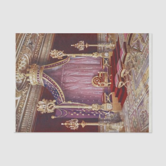 Papier Mousseline La Salle du Trone dans le Palais par Edwin Foley (Recto)