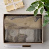 Papier Mousseline La sentinelle garde une porte avec son chien de co (Cadeau)