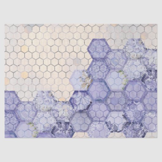 Papier Mousseline La série Blue Bee Design 10 papier tissu (Recto)