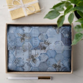 Papier Mousseline La série Blue Bee Design 2 (Cadeau)