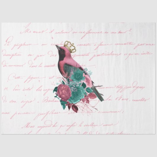 Papier Mousseline La série Bouquet Design 114 (Recto)