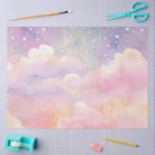Papier Mousseline La série de nuages pastel fantaisistes Design 1 (Artisanat)