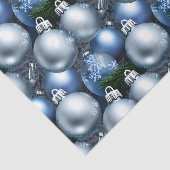 Papier Mousseline La série de puces de Noël bleu et argent 12 (Détail)