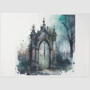 Papier Mousseline La série Porte de Cimetière Gothique Design 11