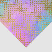 Papier Mousseline La sirène mesure le pastel d'or de fête (Détail)