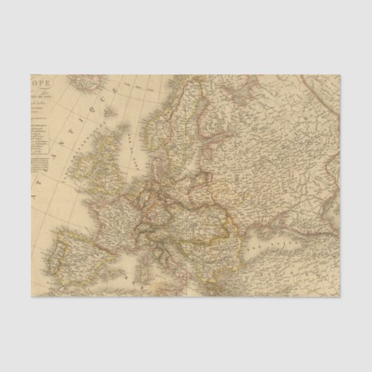 Papier Mousseline La Suède, la Norvège, et le Demark (Recto)