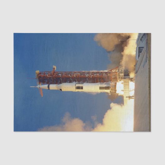 Papier Mousseline La Terre tremble pendant que Saturne V Blade Skywa (Recto)