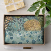 Papier Mousseline La tortue de mer dans le dédécoupage d'un récif co (Cadeau)