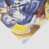 Papier Mousseline La Tour des Chevaux Bleus par Franz Marc (Détail)