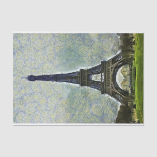Papier Mousseline La tour Eiffel (Recto)