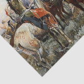 Papier Mousseline "La Trêve" Art occidental de Charles M Russell (Détail)