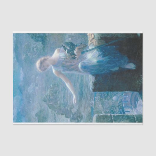 Papier Mousseline La Veillée de Valkyrie (Dame élégante dans un chât (Recto)