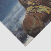 Papier Mousseline "La veillée solitaire" par W Herbert Dunton (Détail)