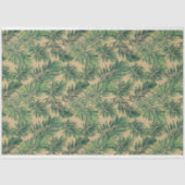 Papier Mousseline La verdure botanique sur Tan (Recto)