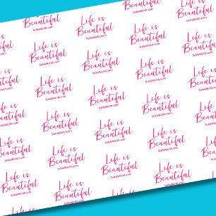 Papier Mousseline La vie est belle Blog Marque Site Web Rose