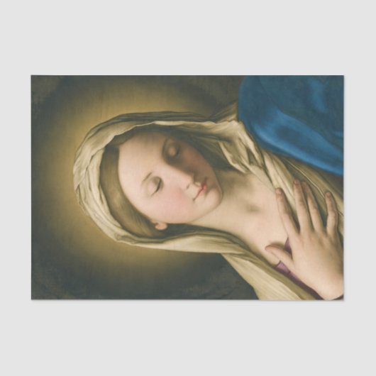 Papier Mousseline La Vierge à la prière (Recto)