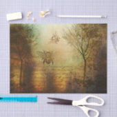 Papier Mousseline L'abeille vintage dans les bois (Artisanat)