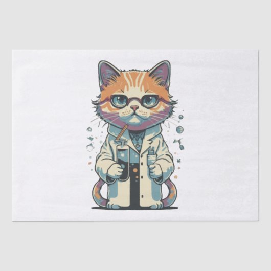 Papier Mousseline Laboratoire de chat ciblé (Recto)