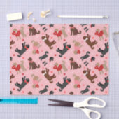 Papier Mousseline Labradoodle / Goldendoodle Valentine Motif (Artisanat)