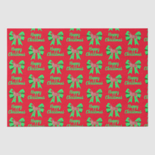 Papier Mousseline Labrador Red Christmas Silhouette Chien & Green Bo