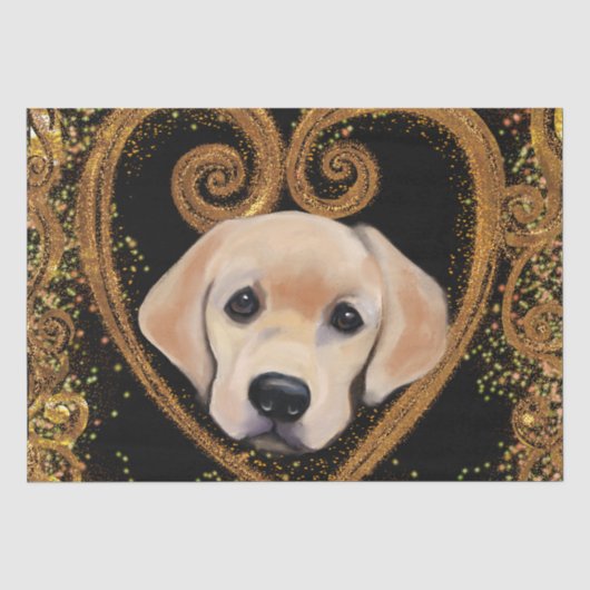 Papier Mousseline Labrador Retriever (Recto)