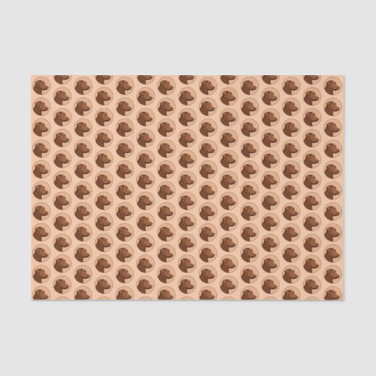 Papier Mousseline Labrador Retriever (Chocolat) Peinture - Chien Art (Recto)