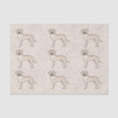 Papier Mousseline Labrador Retriever Lab couleur crème Impression Mo (Recto)