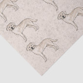 Papier Mousseline Labrador Retriever Lab couleur crème Impression Mo (Détail)