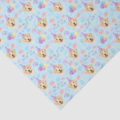 Papier Mousseline Labrador Retriever Tissue Paper in Blue (Détail)