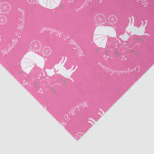 Papier Mousseline Labrador Theme Chien Baby shower Pink Lab (Détail)