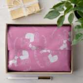 Papier Mousseline Labrador Theme Chien Baby shower Pink Lab (Cadeau)