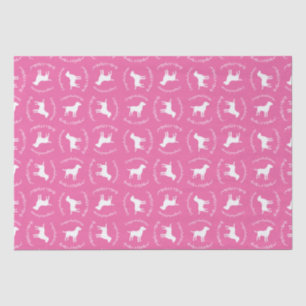 Papier Mousseline Labrador Theme Chien Baby shower Pink Lab