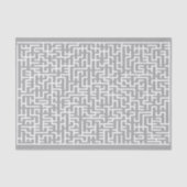 Papier Mousseline Labyrinthe blanc géant (Recto)