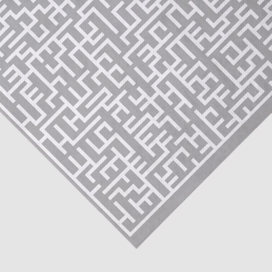 Papier Mousseline Labyrinthe blanc géant (Détail)