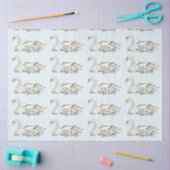 Papier Mousseline Lac des Cygnes (Artisanat)