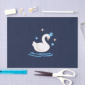 Papier Mousseline Lac Enchanted - Cygne gracieux (Artisanat)