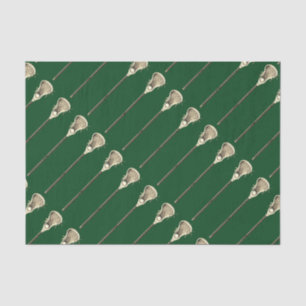 Papier Mousseline Lacrosse Green Sports Tissu Paper