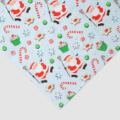 Papier Mousseline Lacrosse Sports Noël (Détail)