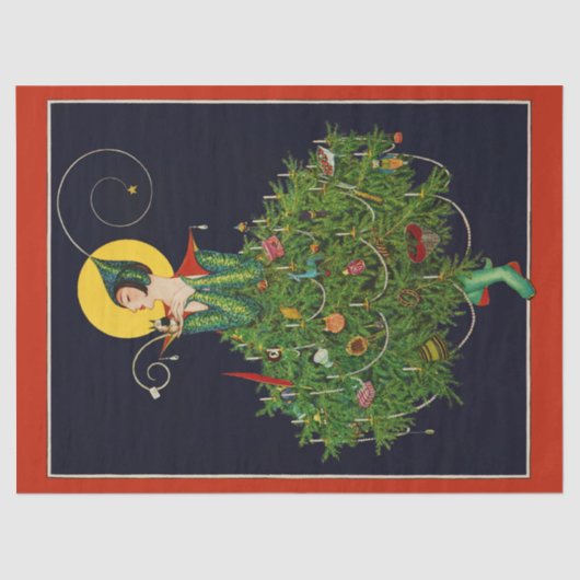 PAPIER MOUSSELINE LADAL AVEC NOËL CADEAUX ART DÉCO BEAUTÉ MODE (Recto)