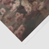 Papier Mousseline Lady & a Parasol, Portrait & Art Floral (Détail)