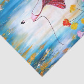 Papier Mousseline Lady blue, Découpage (Détail)