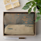 Papier Mousseline Lady by Moonlight, Découpage Art Nouveau (Cadeau)