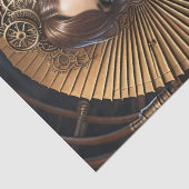 Papier Mousseline Lady Cyborg mechanics steampunk v2 (Détail)