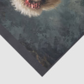 Papier Mousseline Lady Poodle en robe noble élégante (Détail)