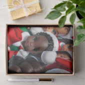 Papier Mousseline Lady Santa Tissue Paper (Cadeau)