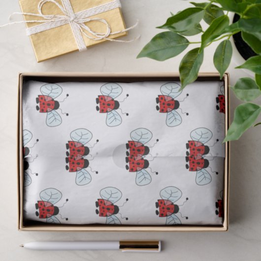 Papier Mousseline Ladybug (Cadeau)